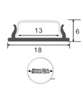 Perfil Aluminio - Flexible U LED - 2 metros - Detalle 5
