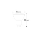 Esquema Técnico y Dimensiones - LED Bulb Bombilla GU10 7W 120°