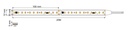 Esquema Técnico y Dimensiones - Tira de LED AC220V PRO 15W/m 1700lm/W IP67 CRI80+