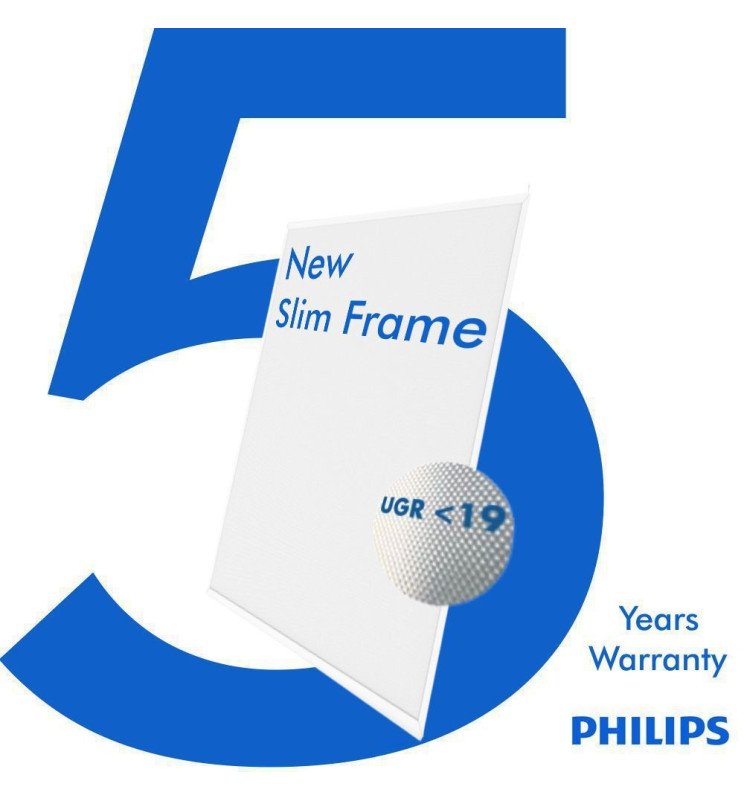 Panel LED 60x60 Slim FRAME 40W Philips Driver UGR19 - 91146 - Garantía 5 Años PHILIPS
