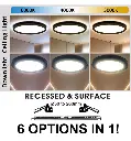 Downlight Plafon LED Circular Moss Negro Lumileds 24w Ajustable CCT Color Seleccionable - Vista