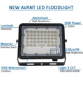Fl50w-cct - Soporte Orientable 180 Grados - Foco Proyector LED 50W NEW AVANT BLACK - CCT Color