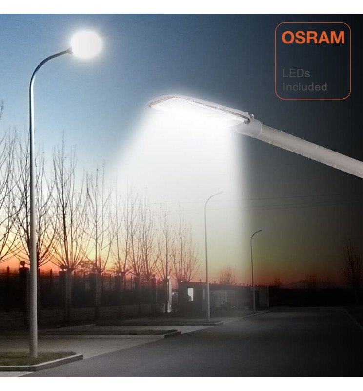 Luminaria Vial Farola LED 100W AVANT OSRAM CHIP - IP65 - Slosr100w - Óptica Asimétrica Vial Dis