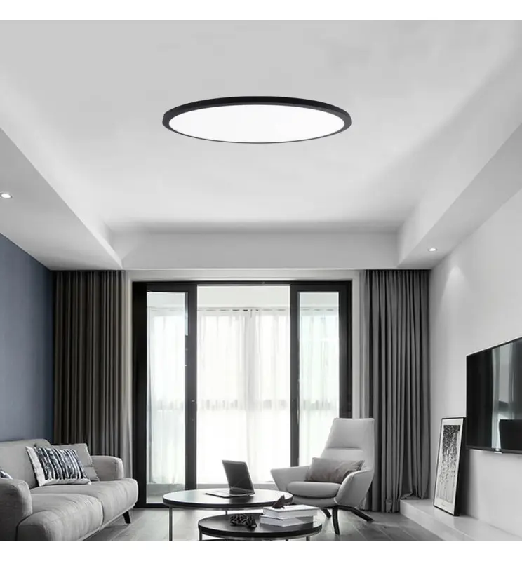 Plafon LED Superficie 40w Dimable Negro CCT - Vista Detalle #3