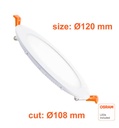 Placa Slim LED Circular 10W 4CCT Select | OSRAM CHIP - Plr10wosr - Conexión Rápida con Driver I