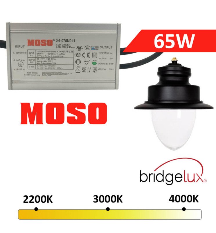 Farola LED - PESCADOR Aluminio 65W GXtronic / Moso / - Detalle 3