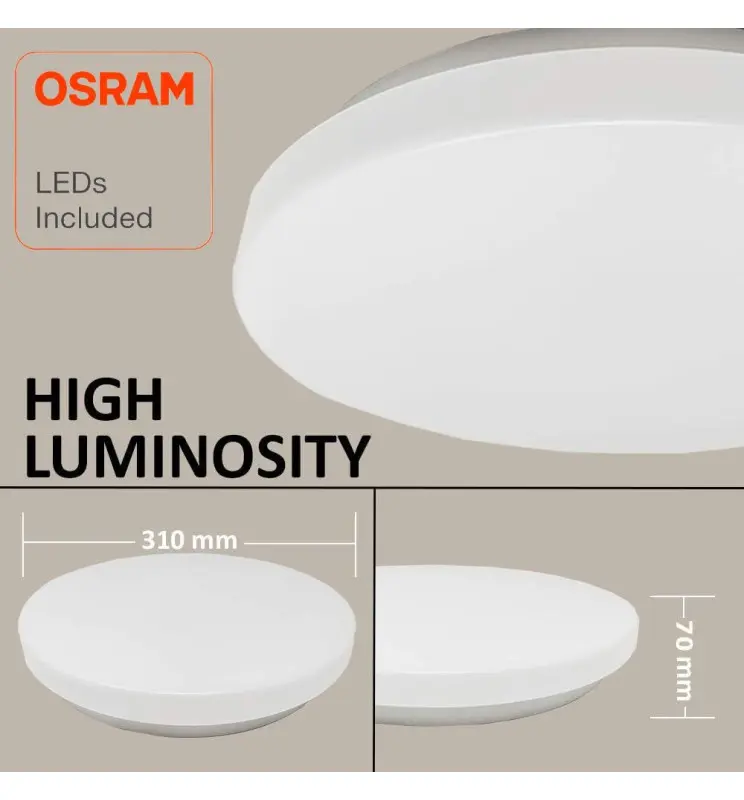 Plafon LED Superficie 24w 20w 16w OSRAM Chip CCT - Vista Detalle #3
