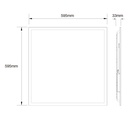 Panel LED Willi 60x60cm 33W CRI80 IP40 - Detalle 1