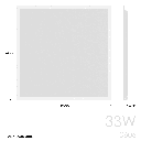 Panel LED Willi 60x60cm 33W CRI80 IP40 - Detalle 2