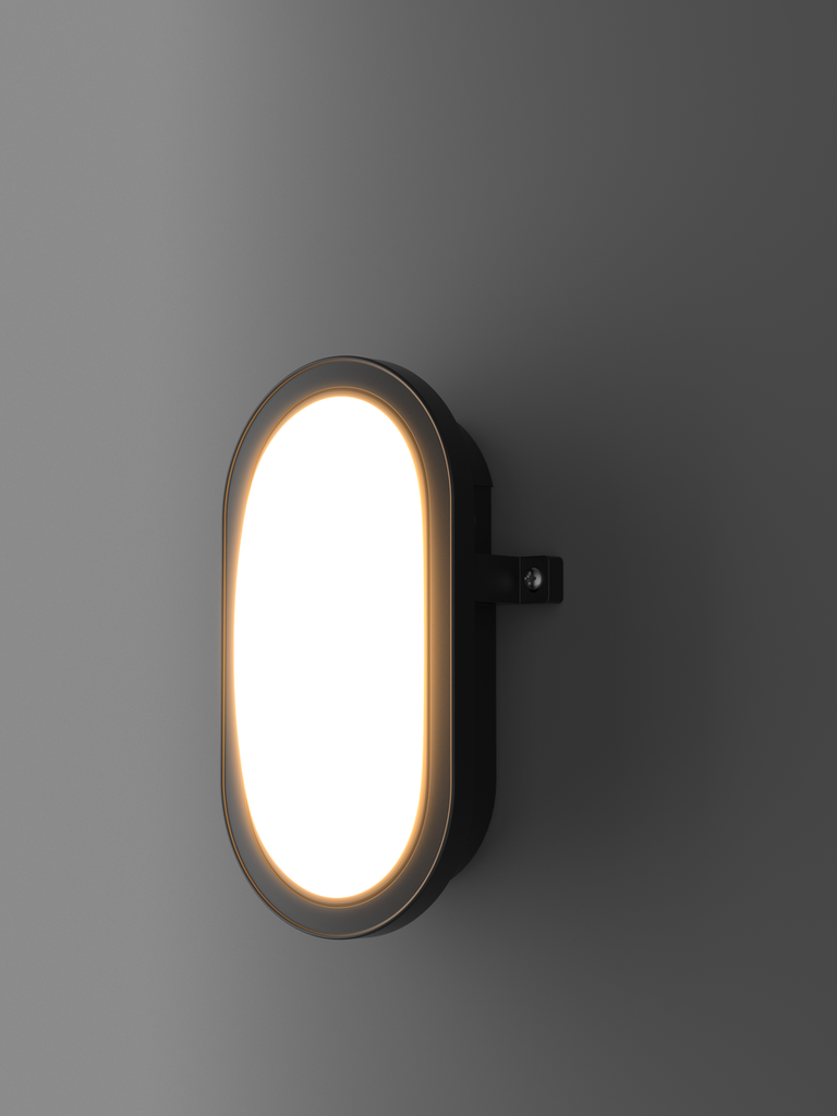 Aplique Exterior LED Bulkhead Lambert Ovalado con - Detalle 1