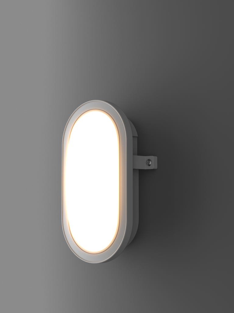 Aplique Exterior LED Bulkhead Lambert Ovalado con - Detalle 3