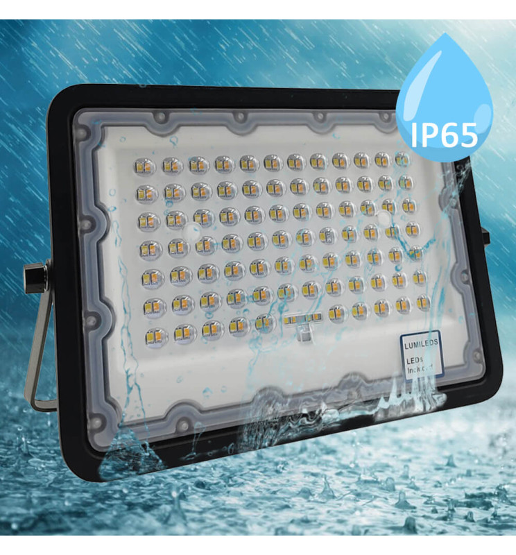Foco Proyector LED 100W NEW BLACK CCT - Protección Estanca IP65 Exterior