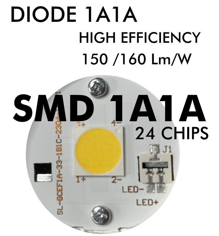 Bombilla Dicroica LED GU10 8W Cristal 24° - Conexión GU10 y Acabados de Cristal
