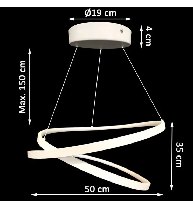 Lámpara LED Colgante Kisa 36w Cri88 - Vista Detalle #3