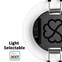 Foco Empotrable LED 6W Ignífugo Regulable TRIAC 3CCT IP65 36° | Blanco