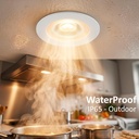 Foco Empotrable LED 6W Ignífugo Regulable TRIAC 3CCT IP65 36° | Blanco
