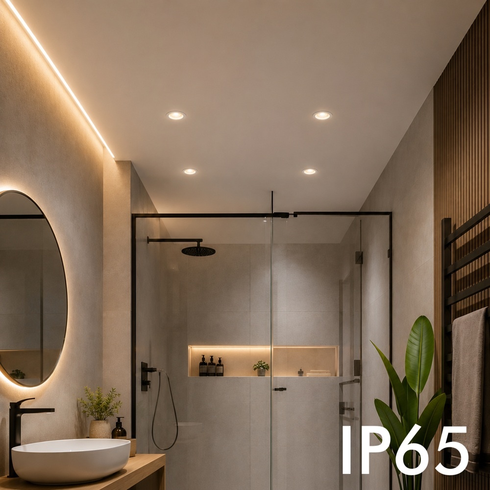 Foco empotrable LED 8W Ignífugo | Regulable TRIAC | 3CCT IP65 36º | Blanco