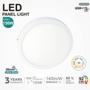 Plafón LED Superficie Circular 15W 4CCT UGR19 SMD2835 140Lm/W CRI92 - Image 5