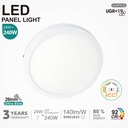 Plafón LED Superficie Circular 24W 4CCT UGR19 SMD2835 140Lm/W CRI92 - Image 6
