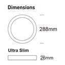 Plafón LED Superficie Circular 30W 4CCT UGR19 SMD2835 140Lm/W CRI92 - Image 1