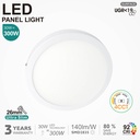 Plafón LED Superficie Circular 30W 4CCT UGR19 SMD2835 140Lm/W CRI92 - Image 4