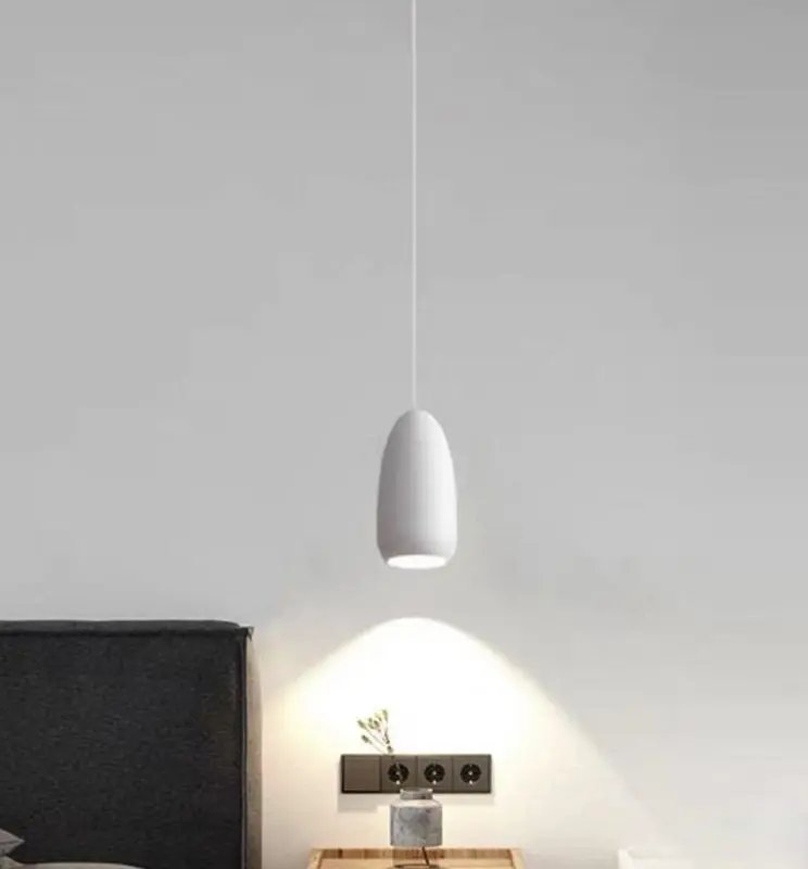 Lampara LED Colgante Ystad Blanco Arena para E27 - Vista Detalle #1