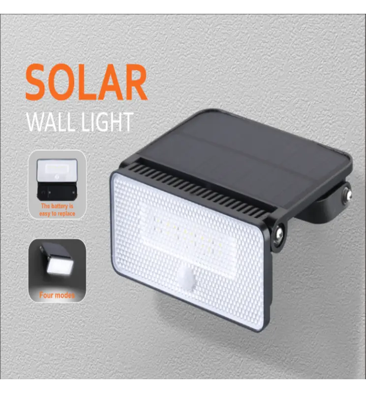 Aplique Solar LED 1000lm Sensor de Presencia Pir 4000k - Vista Detalle #2
