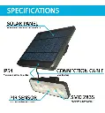 Aplique Solar LED Desmontable 1000lm Sensor de Presencia Pir 4000k - Vista Detalle #1