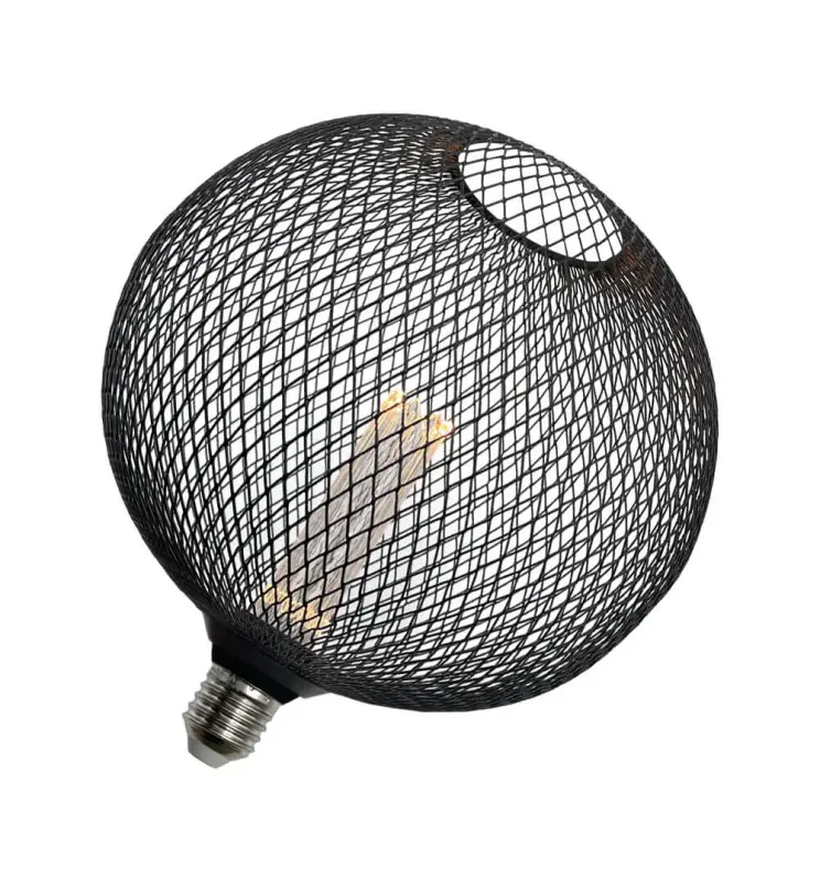 Bombilla LED Modern Metal 4w E27 Negro Big Ø200mm - Vista Detalle #3