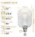 Bombilla LED Modern Metal 4w E27 Blanco Ø105mm - Vista Detalle #1