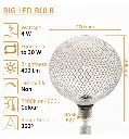 Bombilla LED Modern Metal 4w E27 Blanco Big Ø200mm - Vista Detalle #2