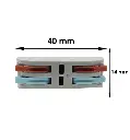 Conector-rápido-2-entradas-2-salidas-pct-812-para-cable-eléctrico - Conector Rápido 2 Entradas 