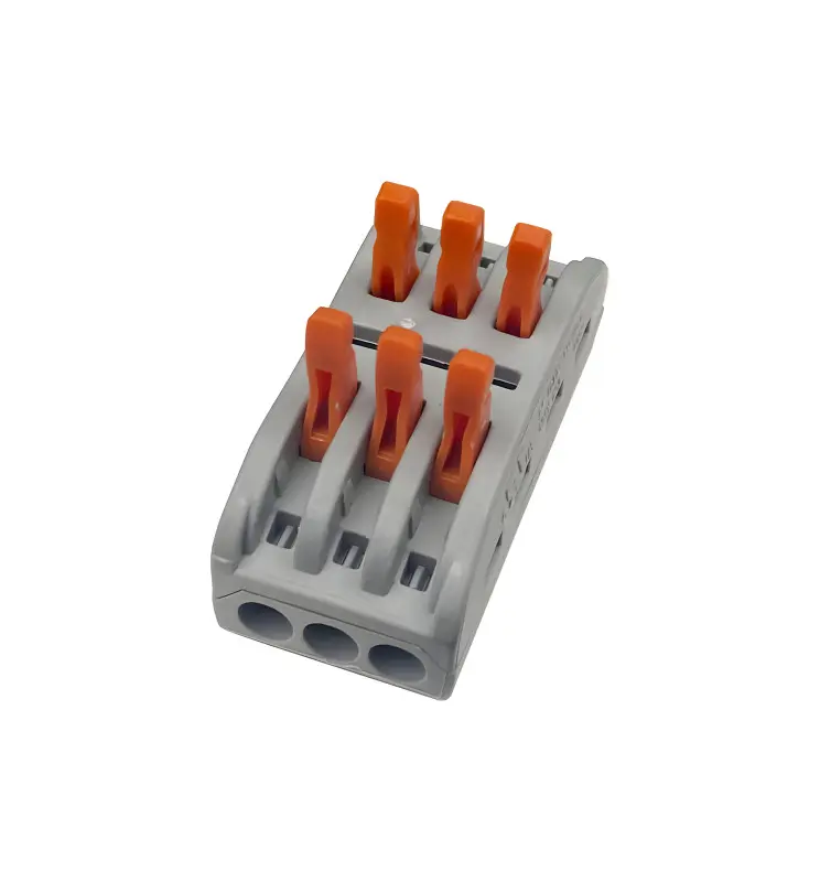 Conector-rapido-3-entradas-3-salidas-pct-813-para-cable-electrico - Conector Rápido 3 Entradas 