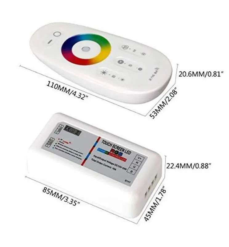 Controlador de Tira LED RGBW DC 12 24v 6a Ch - Vista Detalle #2