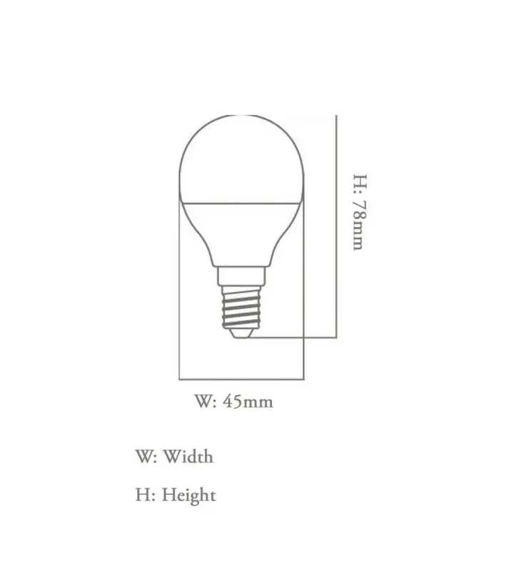 Bombilla LED 6w E14 G45 OSRAM Chip - Vista Detalle #2