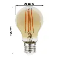 Bombilla LED Filamento 8w E27 A60 Dimable - Vista Detalle #2