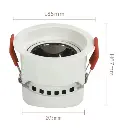 Empotrable LED 5w 8w 12w Blanco Bridgelux Chip Ugr11 CCT CRI 92 - Vista Detalle #1