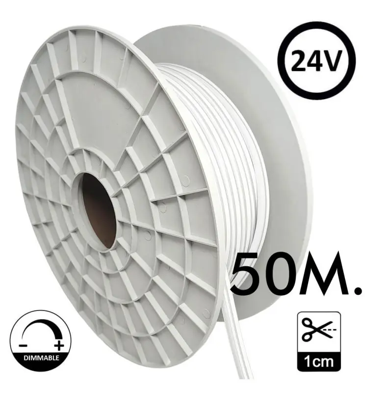 Tira LED Neón 24V 50m / rollo rosa - Vista Detalle #3