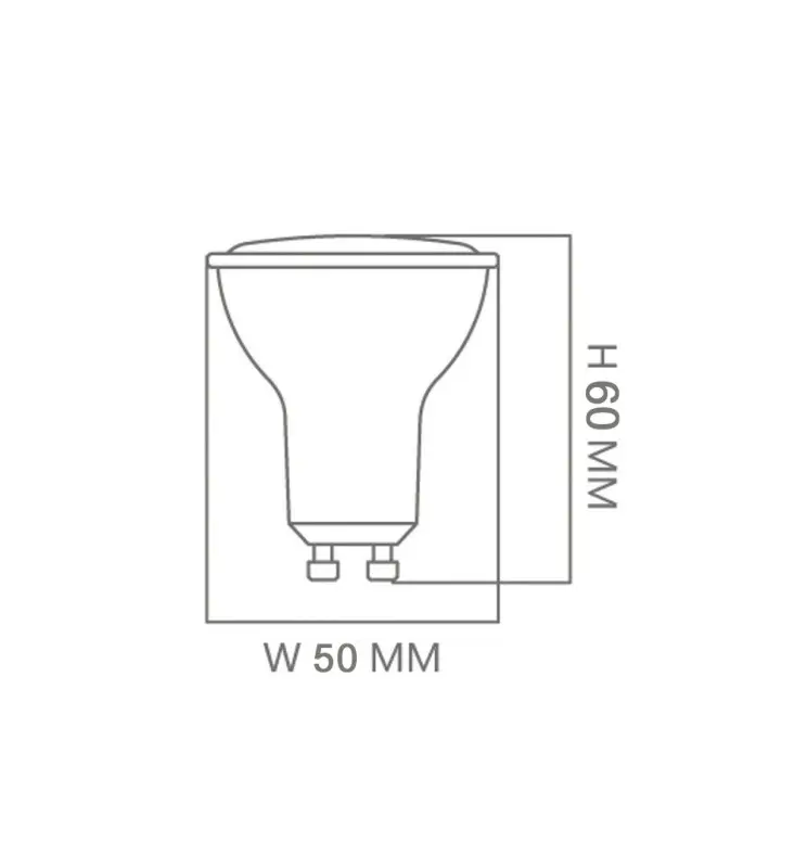 Dicroica LED 6w 60 GU10 OSRAM Chip - Vista Detalle #1
