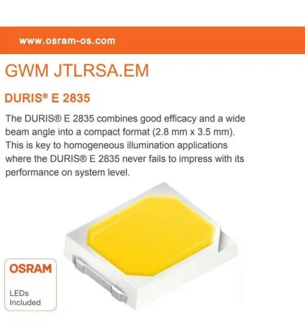 Placa Slim LED Circular 24w UGR17 OSRAM Chip Duris e 2835 - Vista Detalle #2