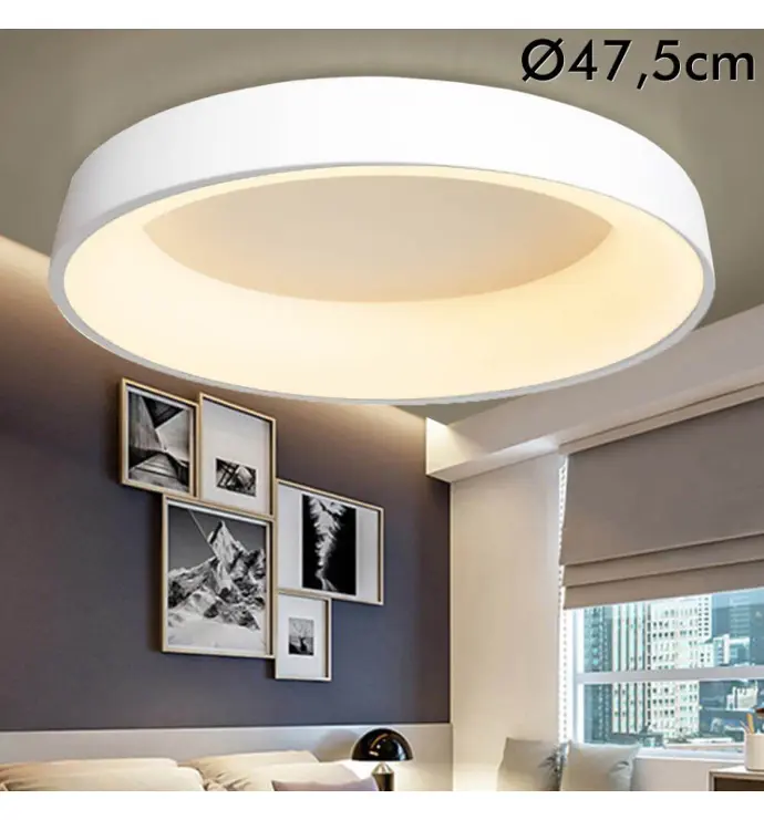 Plafon-led-36w-dimable-cct-mando-control - Plafón LED 36W FRANKFURT Dimable CCT + Mando Control