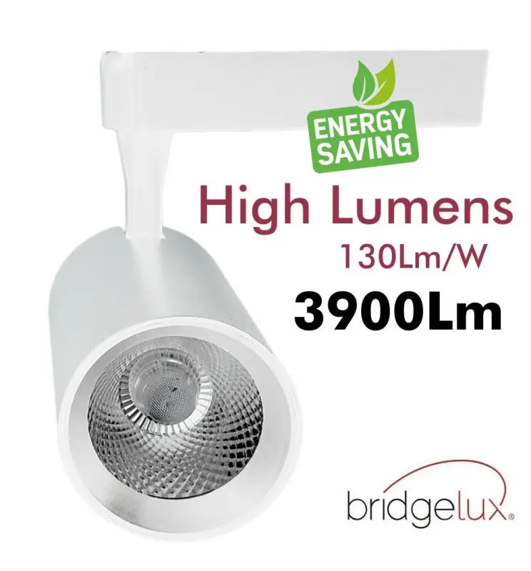 Foco LED 30w Parma Blanco Carril Monofasico CRI 92 - Vista Detalle #1