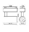 Foco LED 30w Parma Blanco Carril Monofasico CRI 92 - Vista Detalle #4