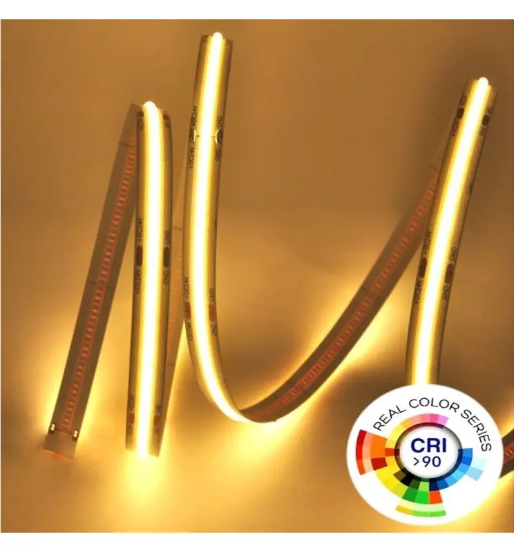 Tira LED COB 24v 320 Ledm 5m Flip Chip 1000lm 12wm Cri90 IP20 - Vista Detalle #1