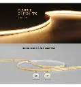 Tira LED COB 24v 512 Ledm 5m Flip Chip 1650lm 15wm Cri90 IP20 - Vista Detalle #2