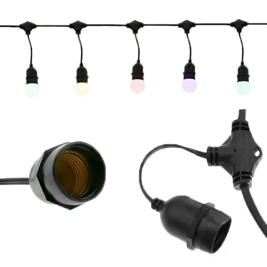 Guirnalda Exterior 10 Casquillos E27 IP65 Cable El 1 72496 1500x1500 - Vista Detalle #1