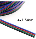 Cable para Tira LED RGB 4 Hilos 1 Metro 4x05mm - Vista Detalle #1
