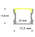 Tira LED Perfil 2metros Aluminio U - Vista Detalle #2
