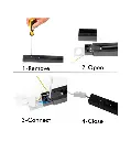 Carril 1 Metro Reforzado para Focos LED - Vista Detalle #1