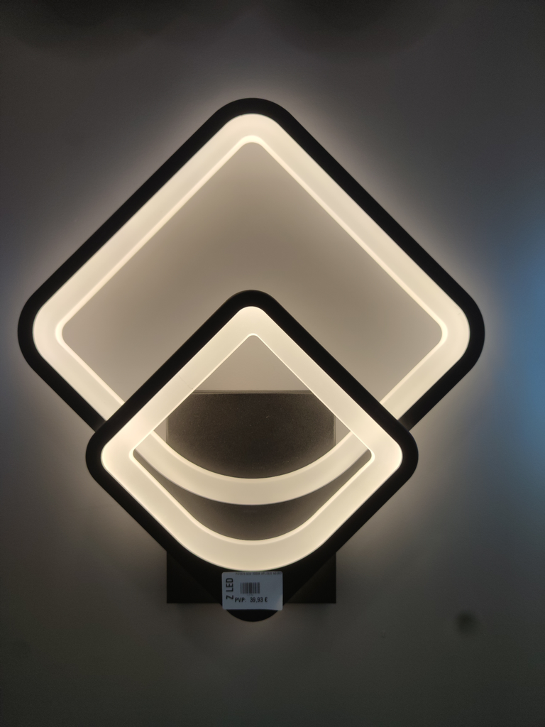 Aplique LED PS1575-32W--Aplique NEGRO